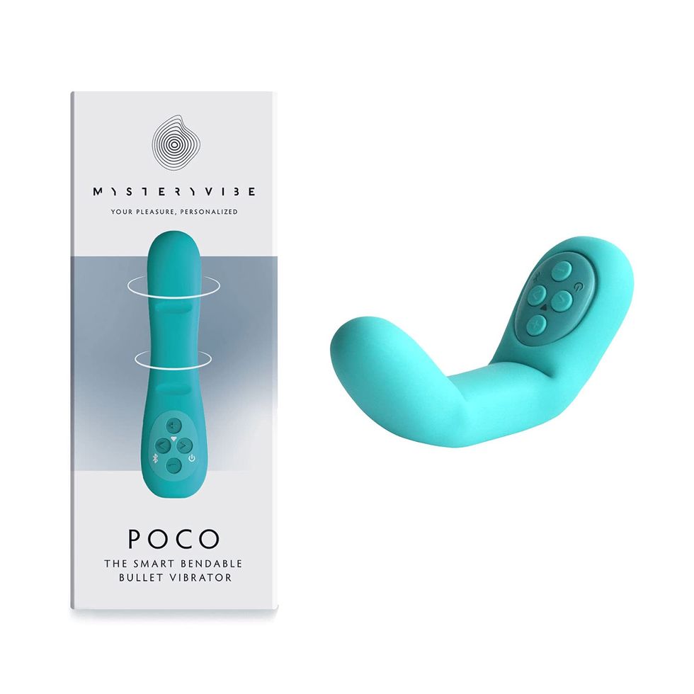 Discreet vibrator - MysteryVibe Poco, Targeted Spot Vibrator That Fits in Your Palm, Bendable Bulllet Stimulator, 8 Preset Vibes, 16 Intensities, Partner & App Control