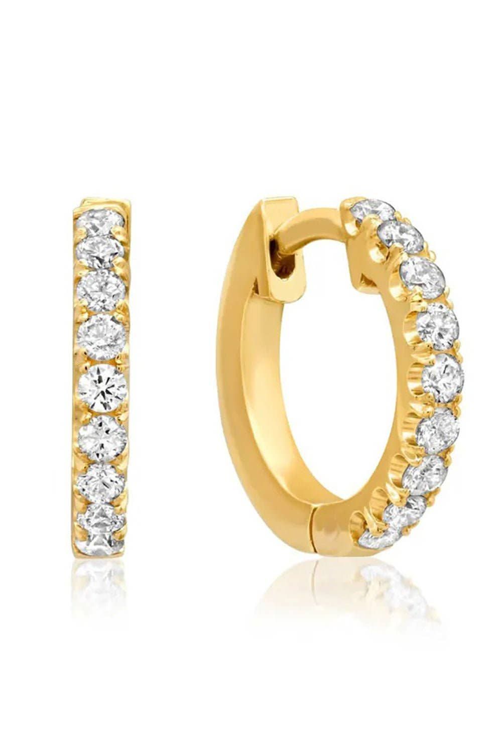 Inside Out Hoop Simulated Diamond Earrings | Vansweden Jewelers