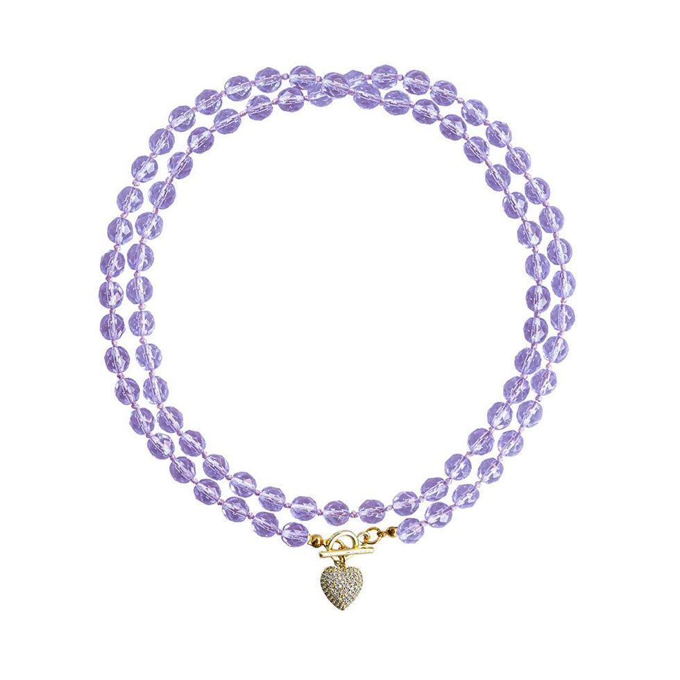 Leni Loop Necklace in Lavender