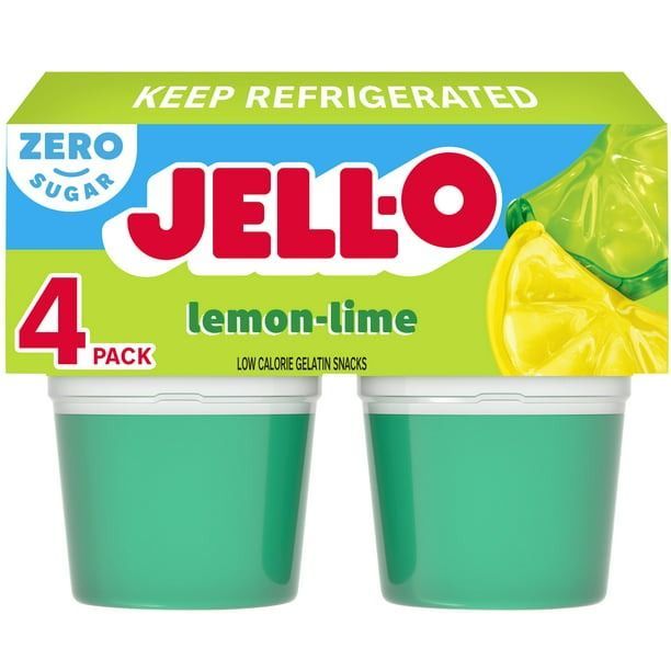 Jell-O Sugar Free Ready to Eat Lemon Lime Gelatin