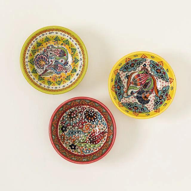 Garden Mezze Snack Bowls  (Set of 3)