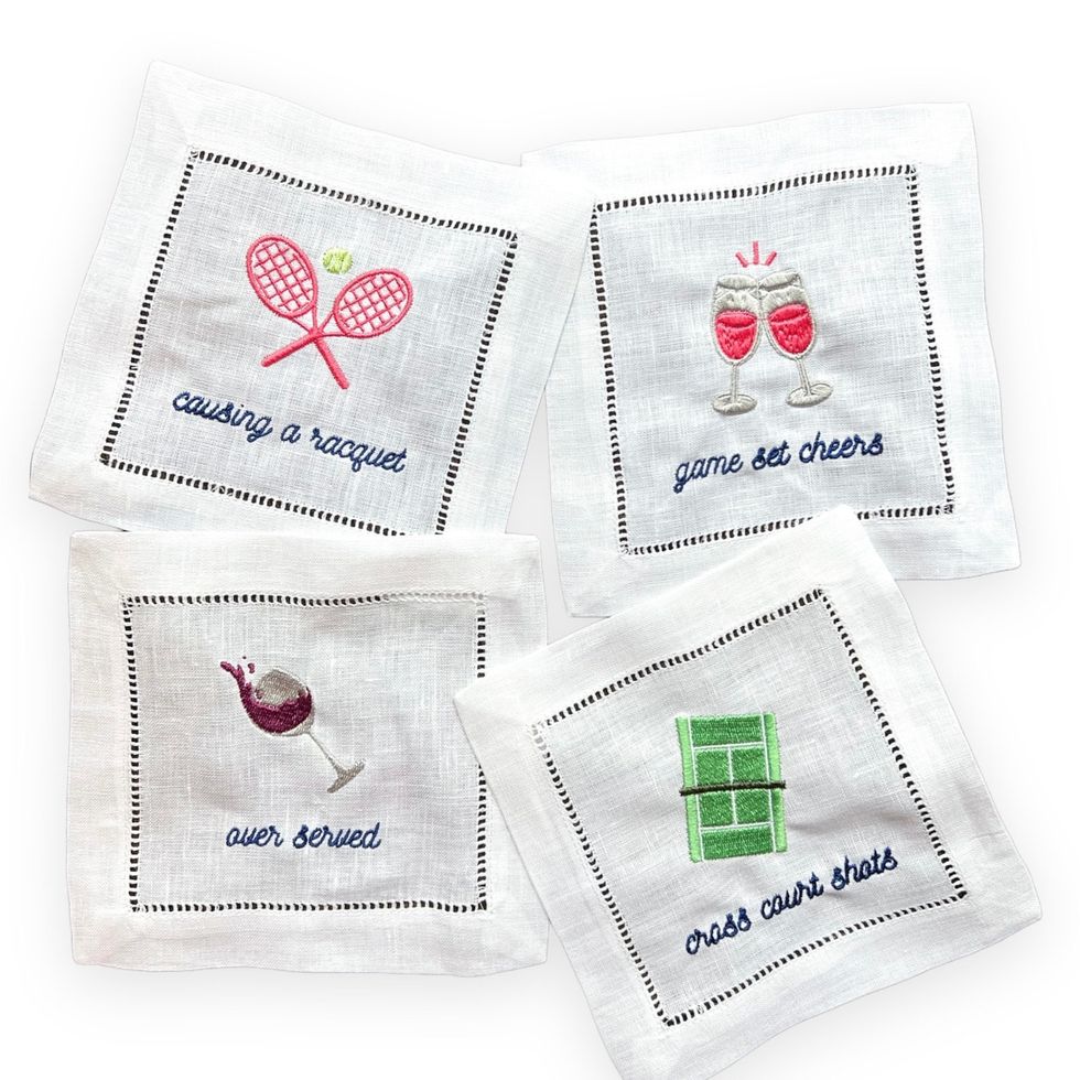 Funny Embroidered Cocktail Napkins 
