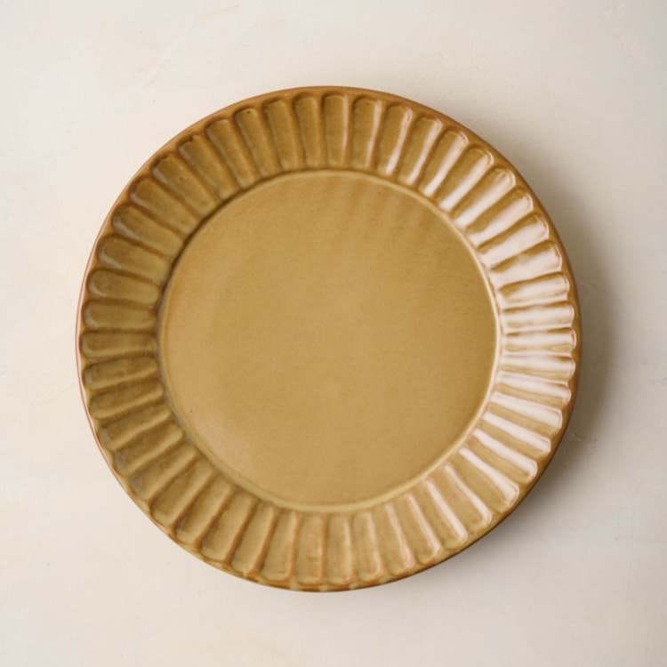 Wheat Jolie Fluted Plate