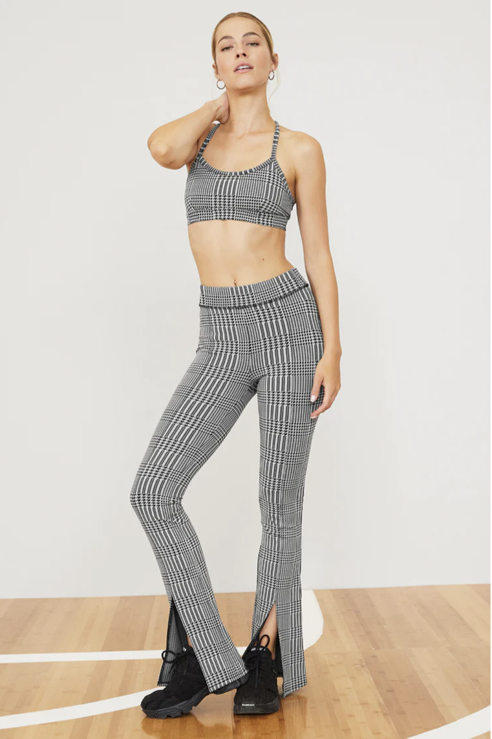 fabletics high waisted strappy flare｜TikTok Search
