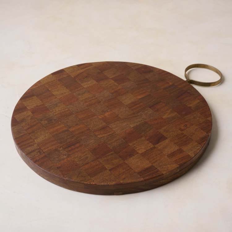 Checkerboard Wood Serving Board