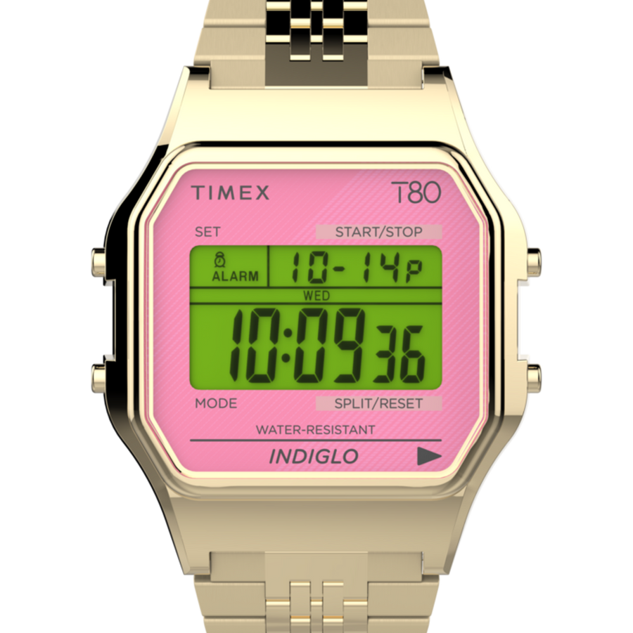 T80 Neon 34mm Stainless Steel Bracelet Watch
