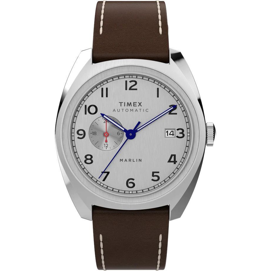 Marlin® Sub-Dial Automatic 39mm Leather Strap Watch