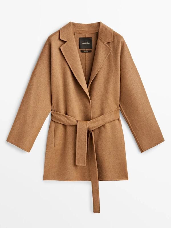 Short camel clearance wool coat