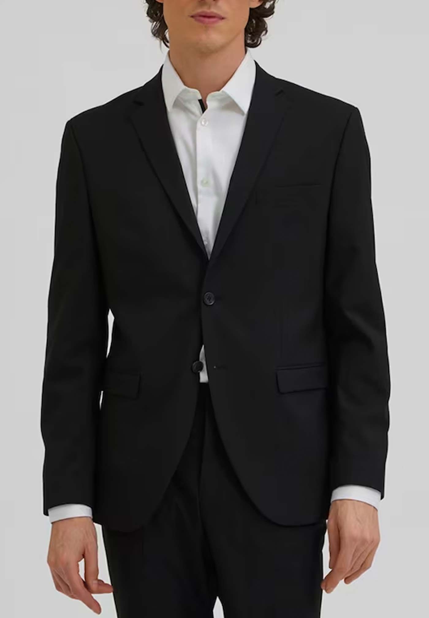 Traje blanco discount y negro hombre