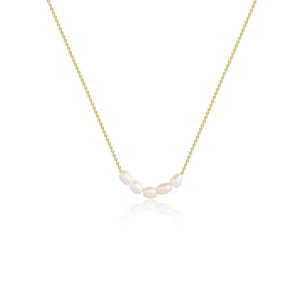 Dainty Pearl Pendant Necklace 