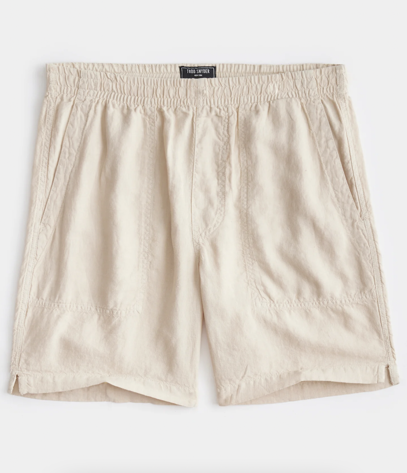 7" Italian Linen Beach Shorts