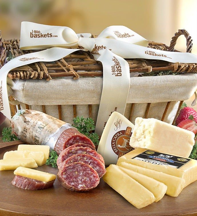 Meat and store cheese gifts