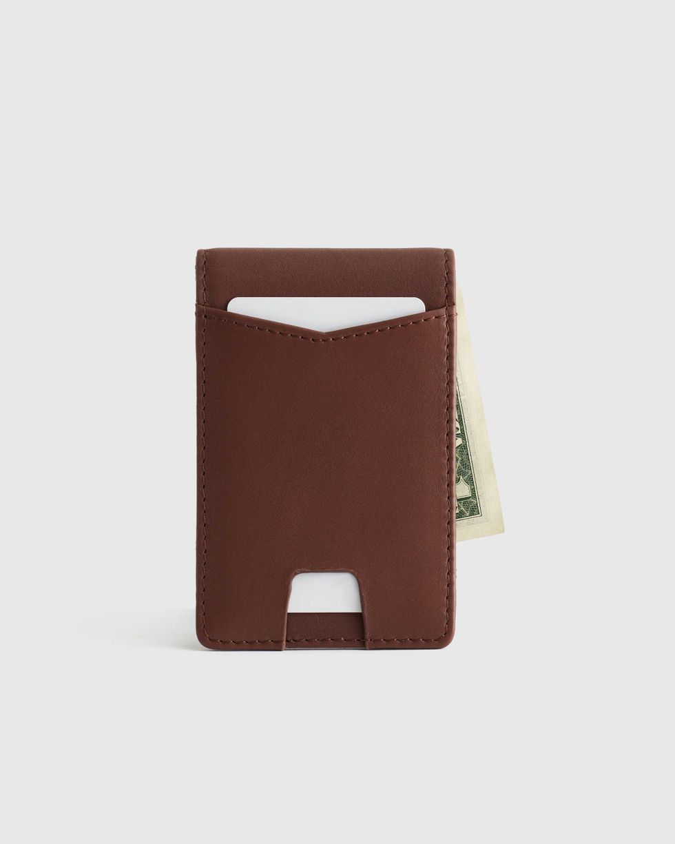 Italian Leather Money-Clip Wallet