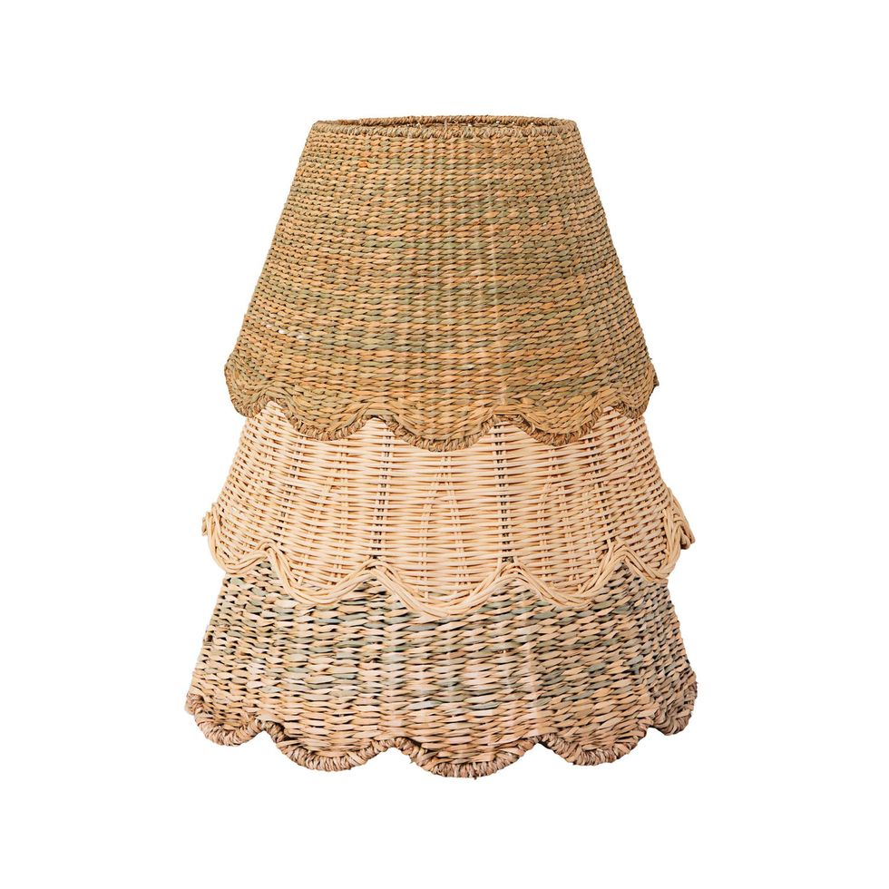 Handwoven Scalloped Lampshade