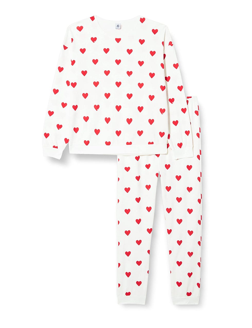 Pijama de corazones para mujer, de Petit Bateau