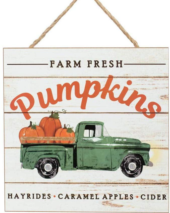 Farm Fresh Pumpkins Vintage Kitchen Sign