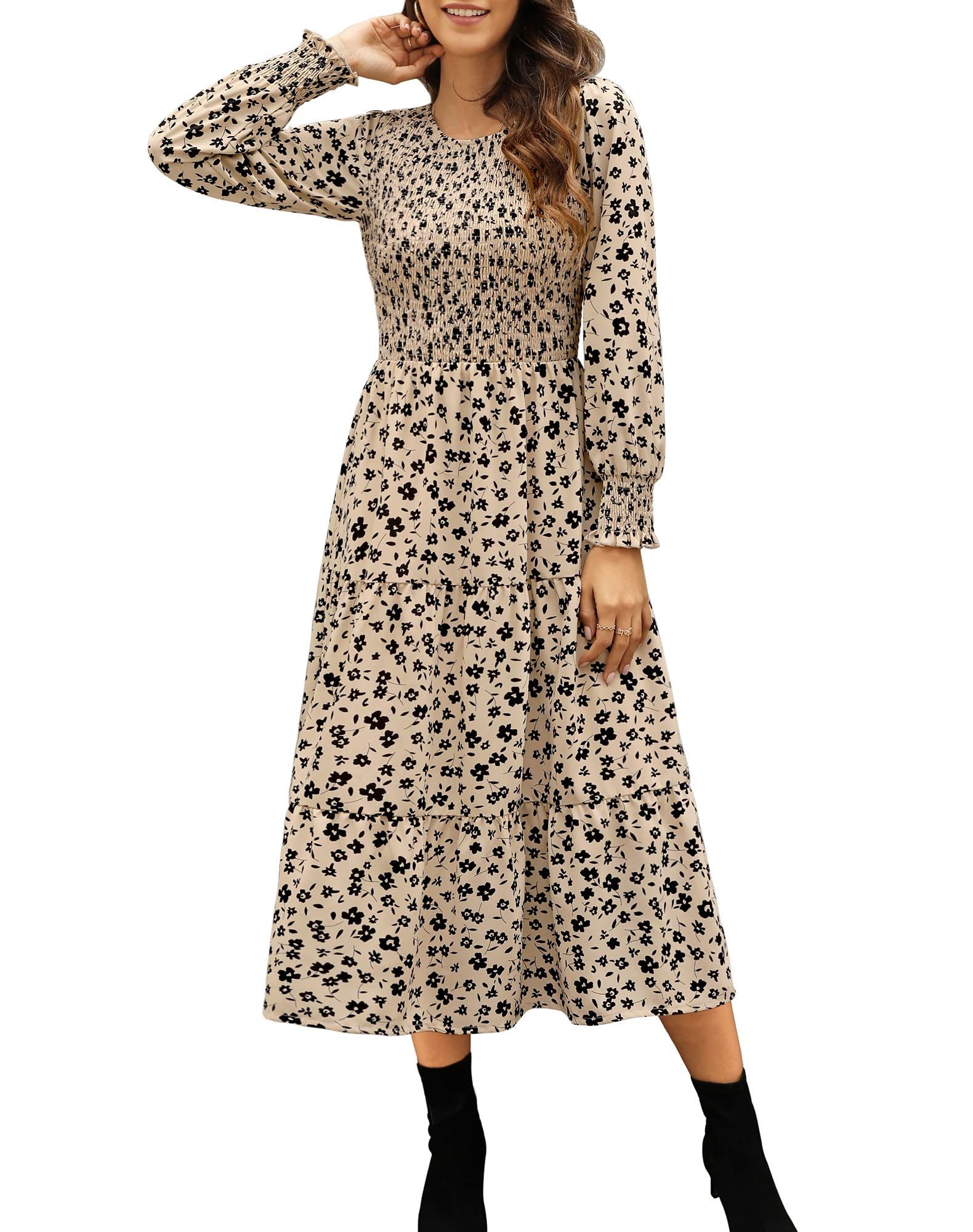 Long sleeve prairie clearance dress