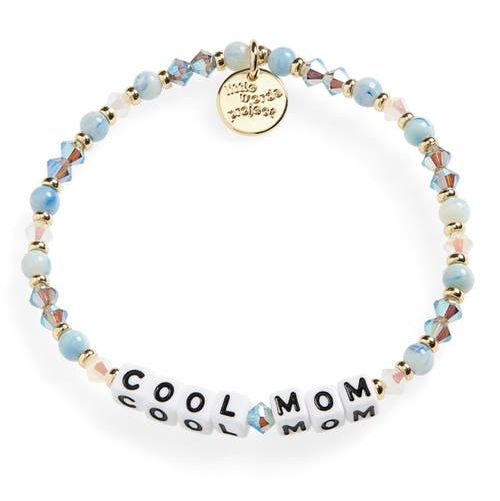 Little Words Project Cool Mom Beaded Stretch Bracelet