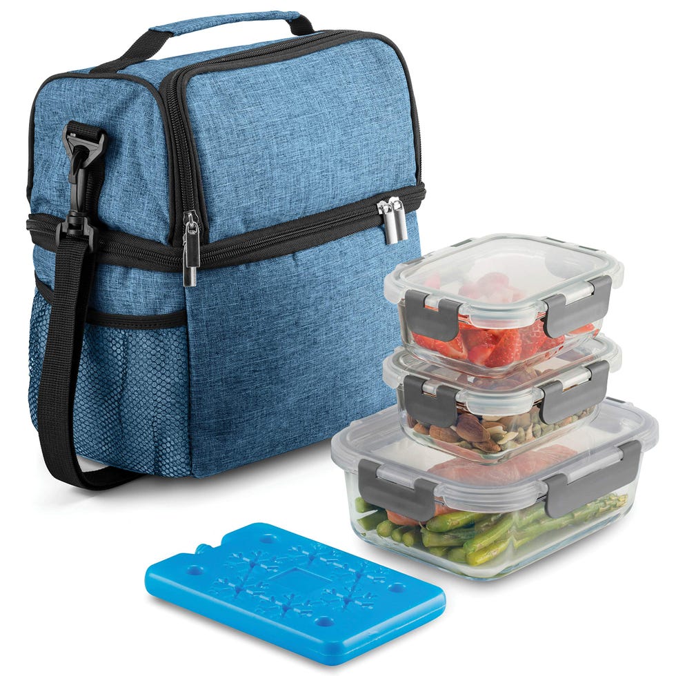 Lunch Bag with Glass Containers