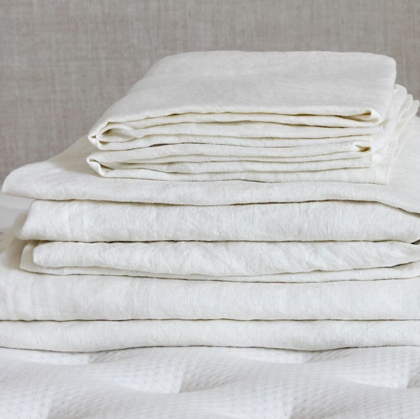 Linen Sheet Set, Ivory Linen Sheet Set, Ivory
