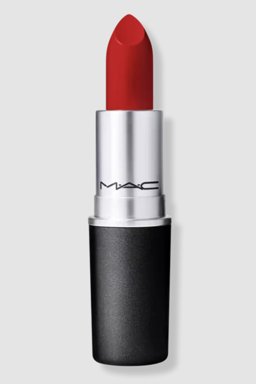 mac satin red lipstick