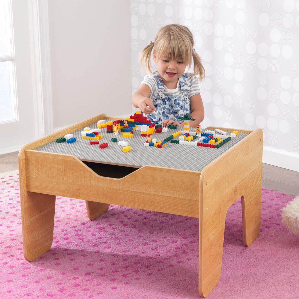Build 'n' Store Wooden Storage Table