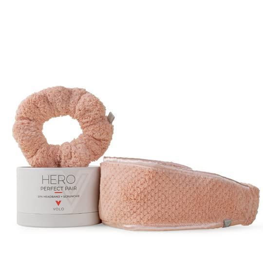 Cloud Pink Spa Headband & Scrunchie Set 