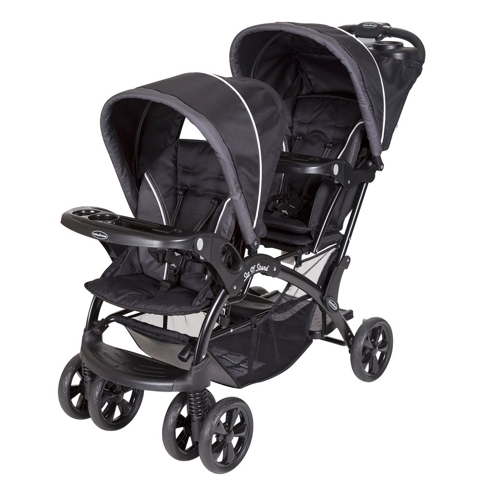 Sit and Stand Double Stroller, Onyx