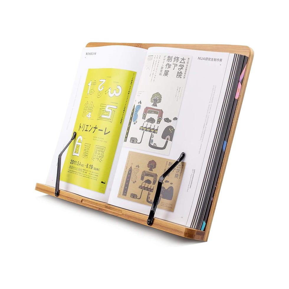 Bamboo Book Stand for Reading 