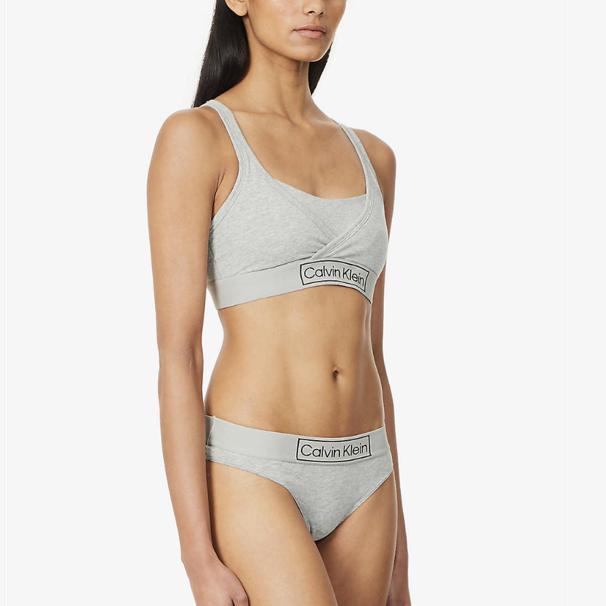 Calvin Klein Underwear, Intimates & Sleepwear, 2 Pack Calvin Klein White  And Grey Sports Bra Unlined