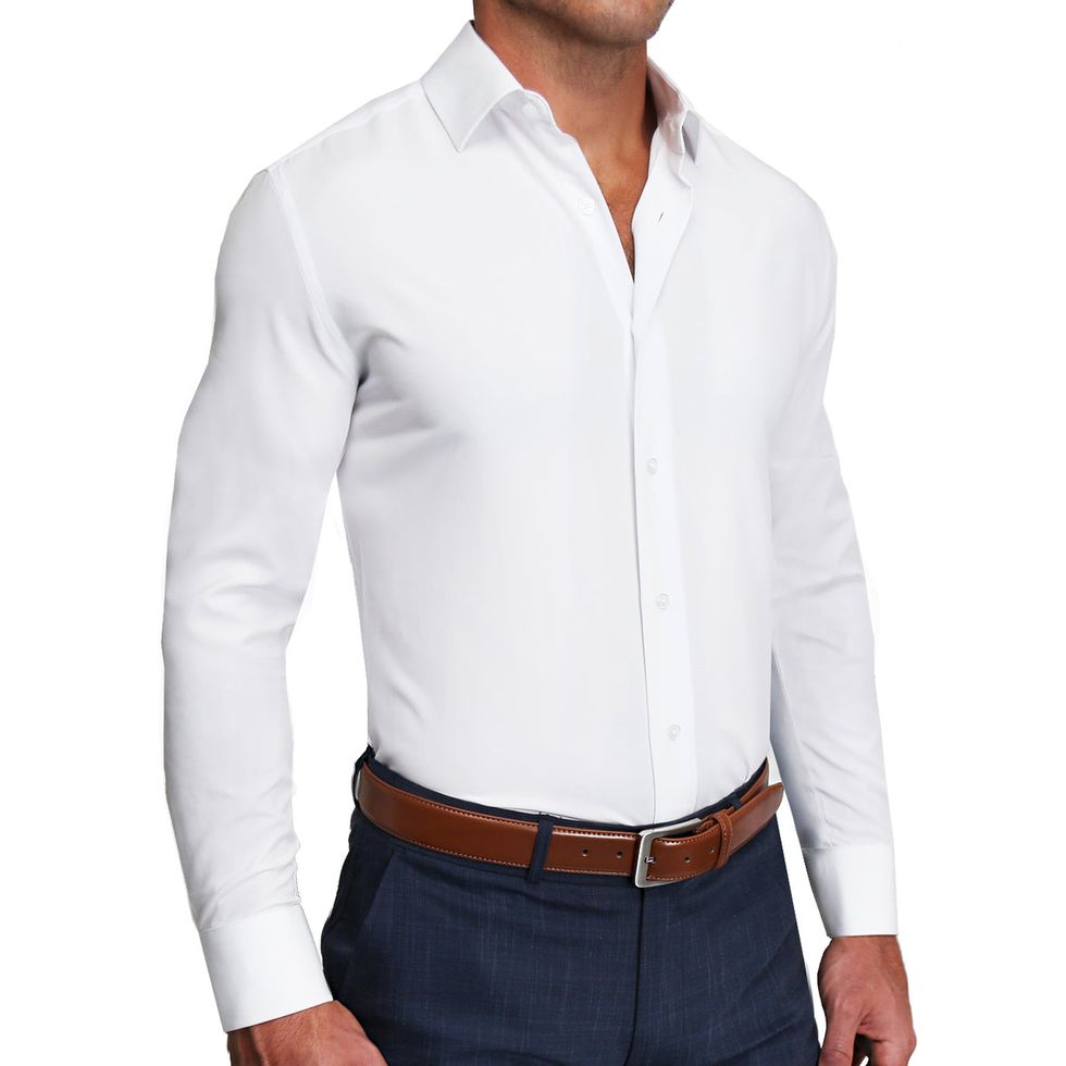 Solid stretch shirt Modern fit Innovation collection