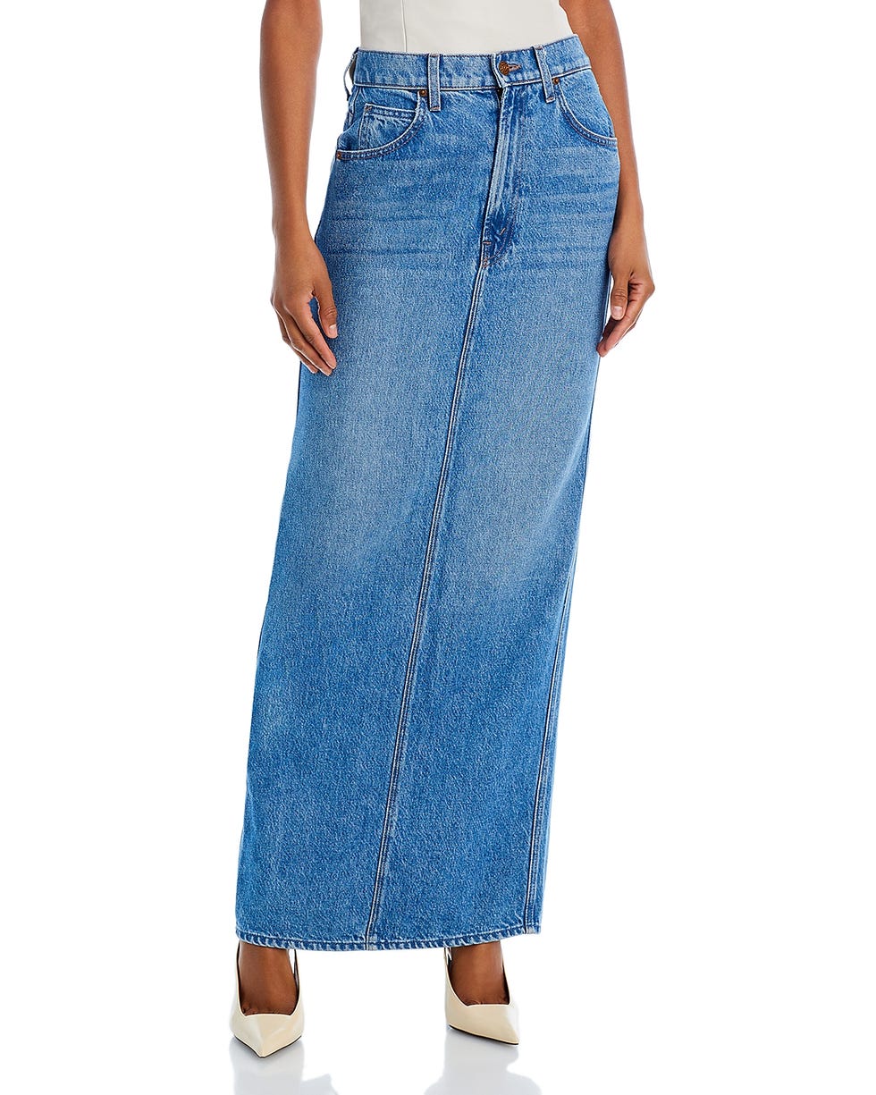 The Candy Stick Denim Maxi Skirt