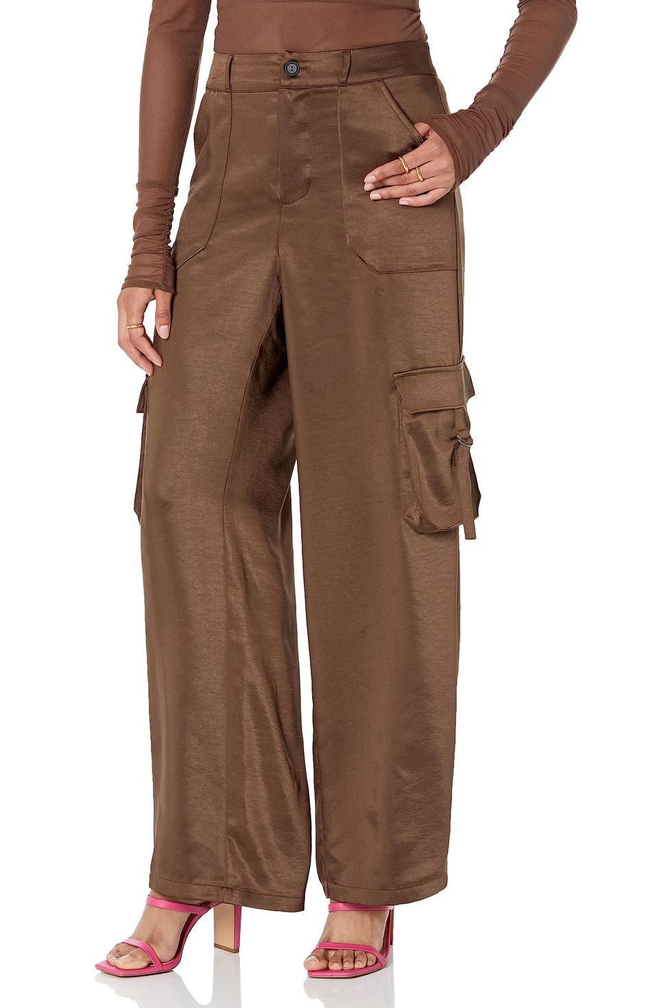 Women's Jessenia Satin Cargo Pants