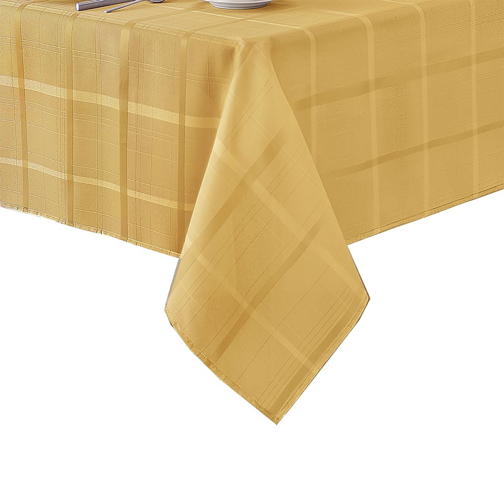 Elegance Plaid Jacquard Tablecloth