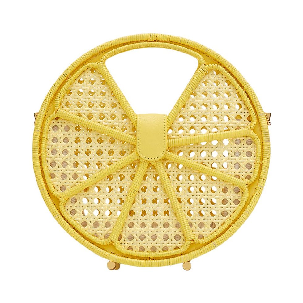 Lemon Drop Rattan Top-Handle Bag Lemon Drop Rattan Top-Handle Bag