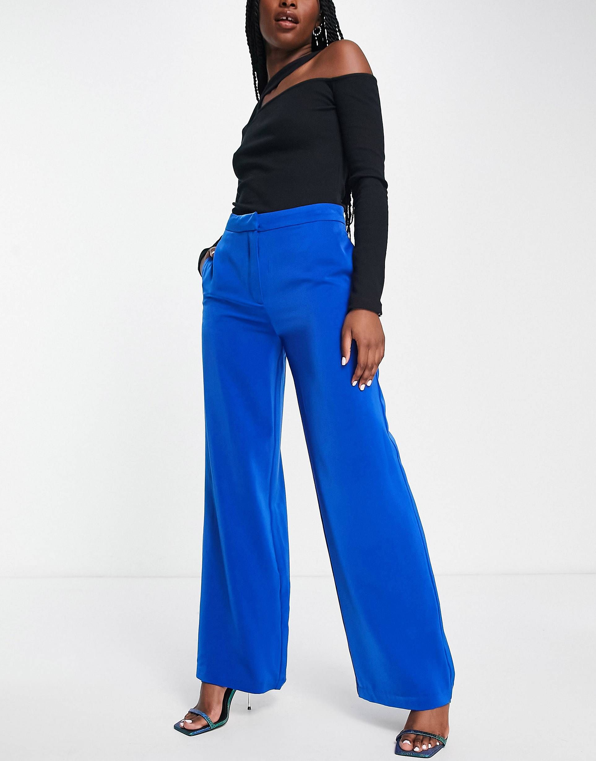 navy blue formal pants for women