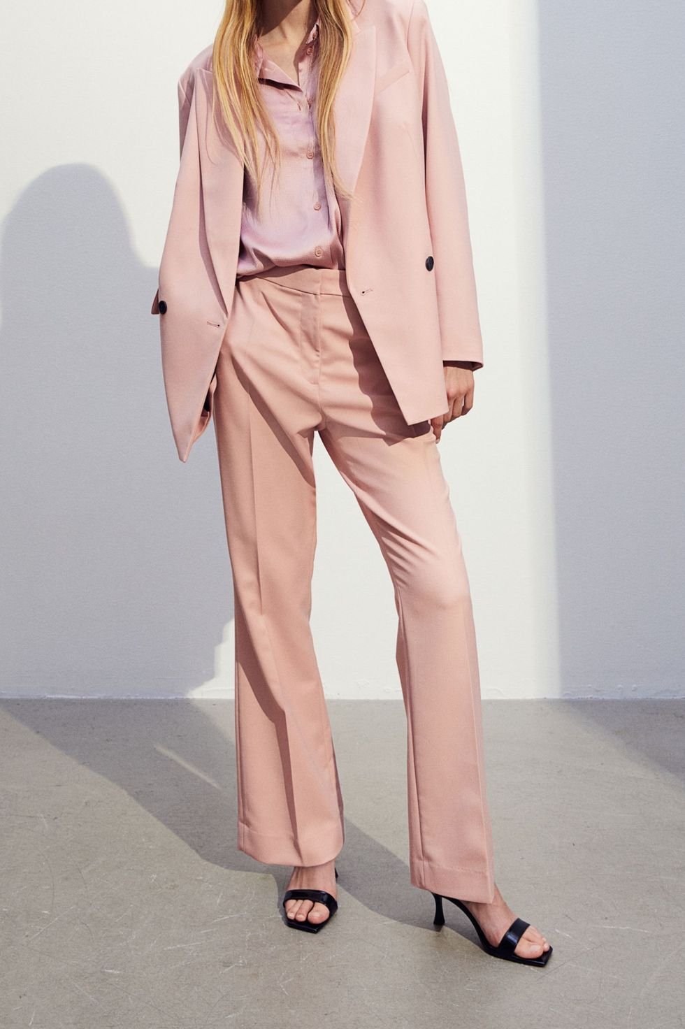 Pink Relaxed Dress Pants