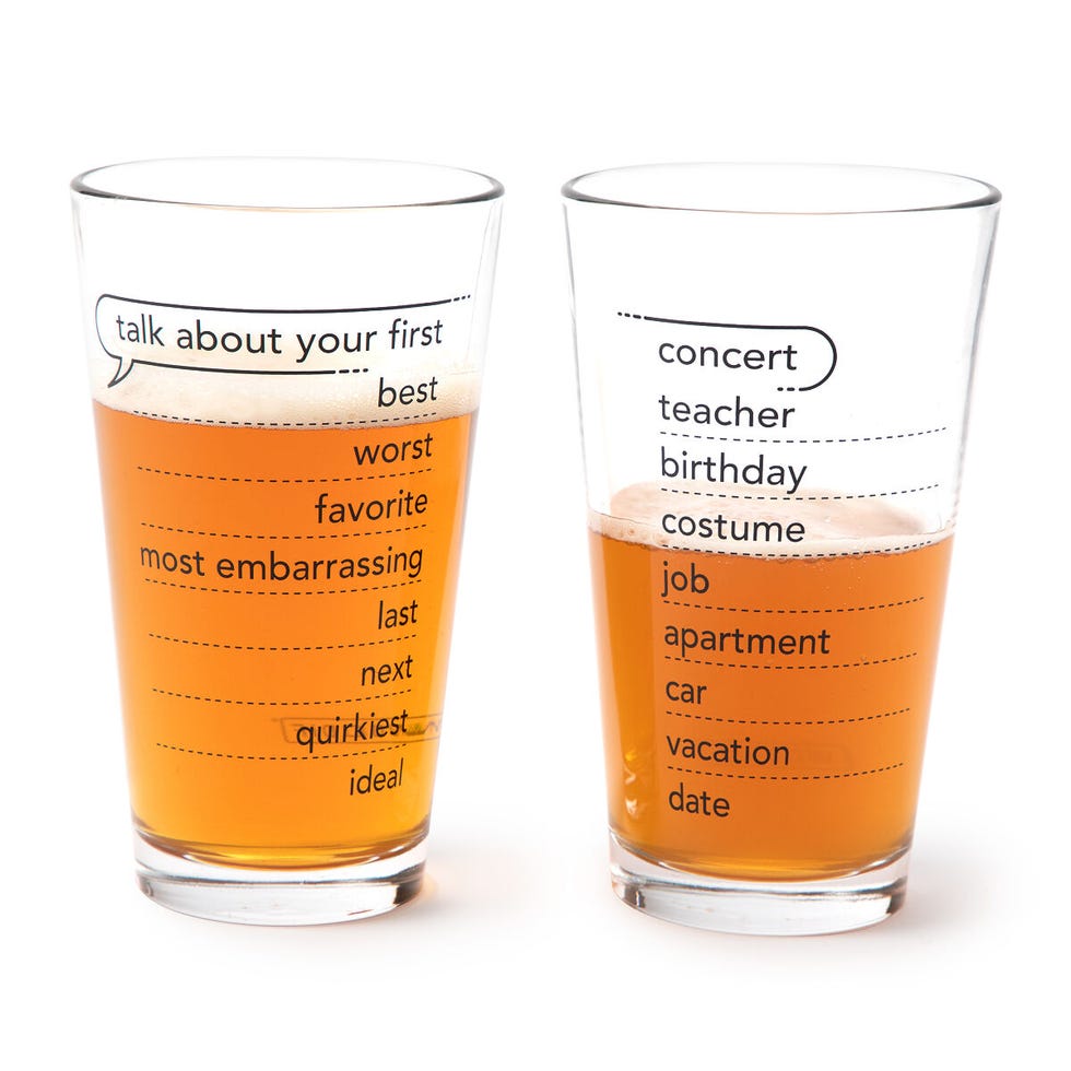 Talking Pints Conversation Glassware