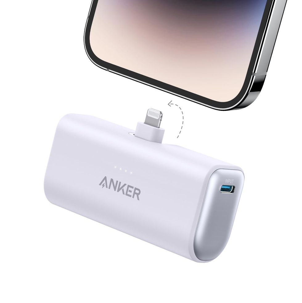 Portable Charger With Built-in Lightning Connector