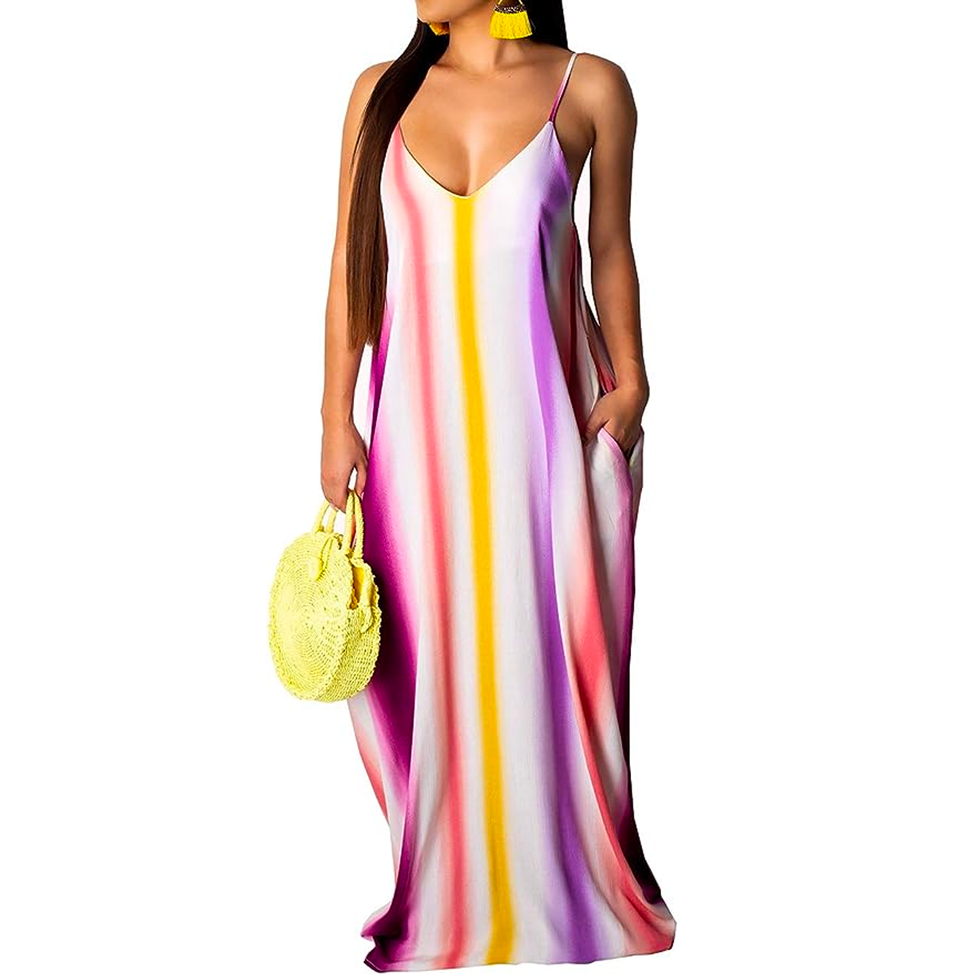 Long Maxi Summer Dresses with Pockets