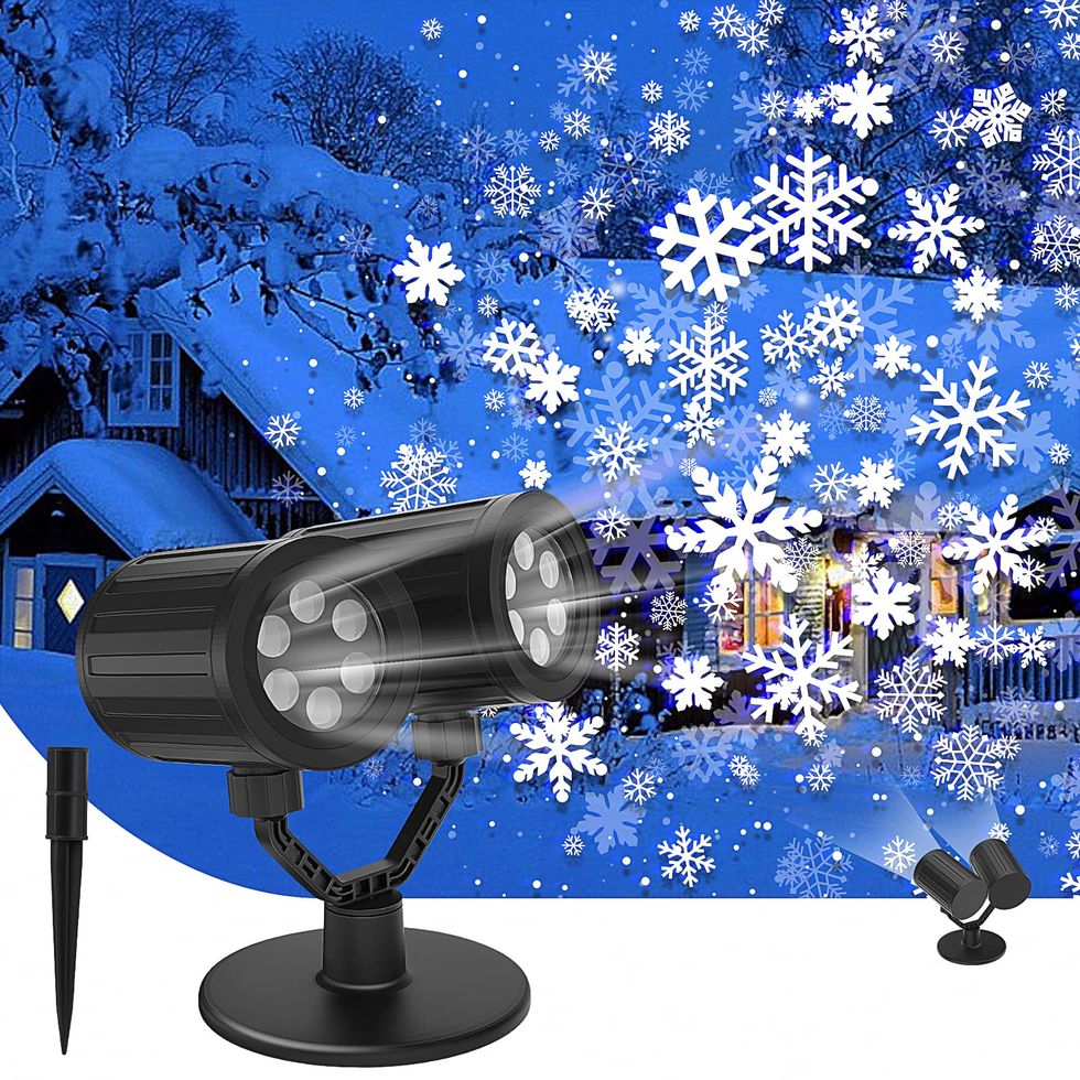 Christmas Lights Laser Projector Outdoor Red and Green Starry Projection  Light 3 Working Modes Waterproof Plug in Mountable for Holiday Xmas House