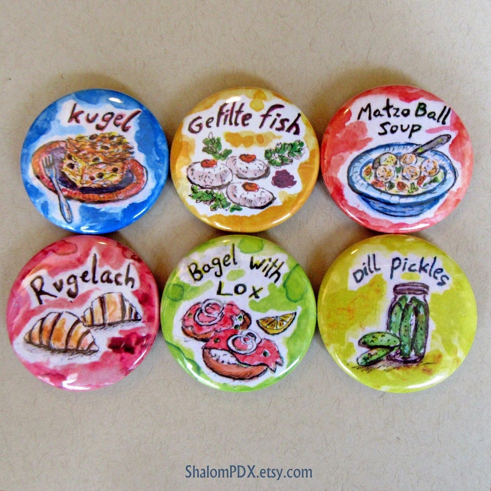 Jewish Food Magnets
