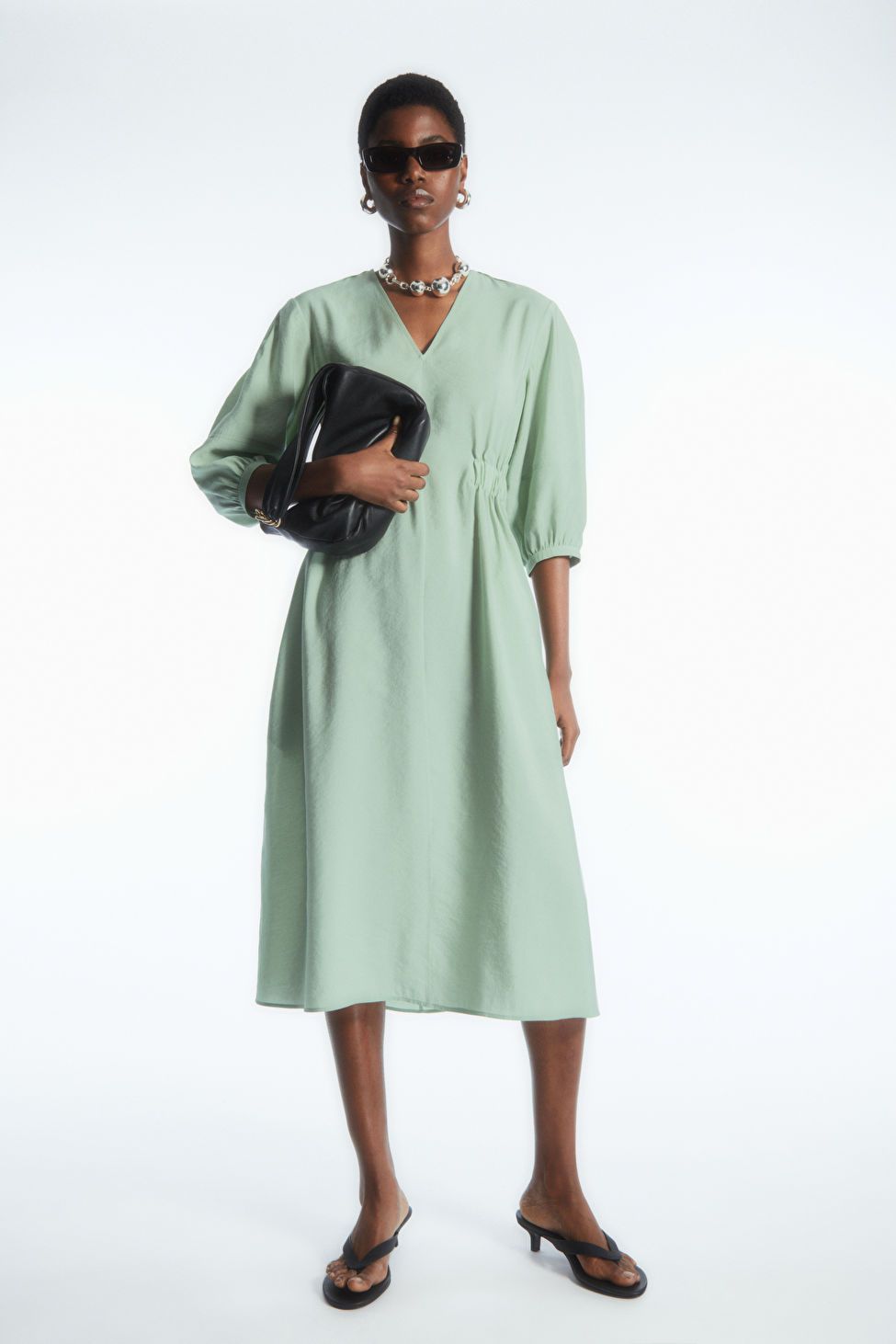 COS Voluminous-Sleeve Knitted Cardigan 2024, Buy COS Online