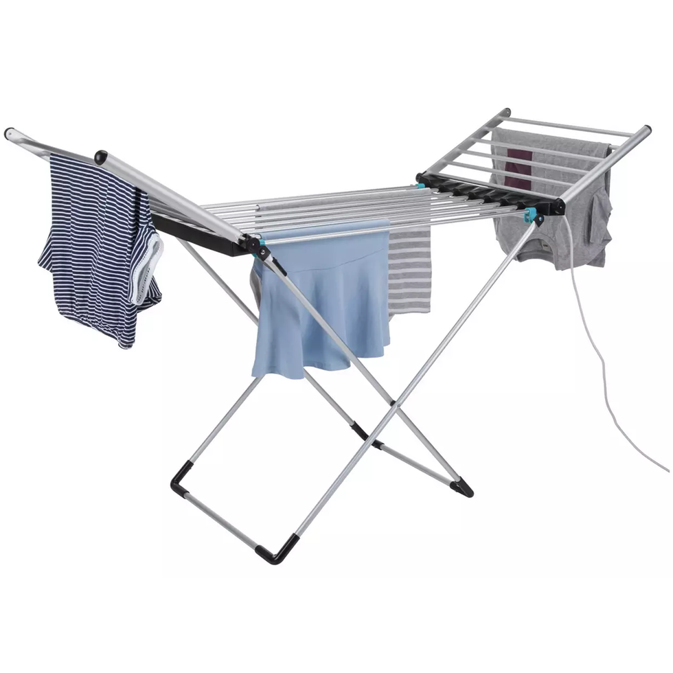 Indoor bigger size folding portable electric heated clothes dryer