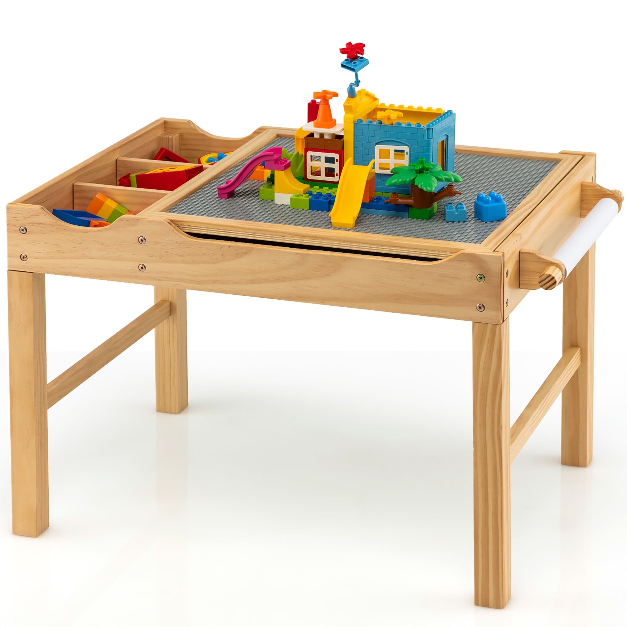 Lego storage and play hot sale table