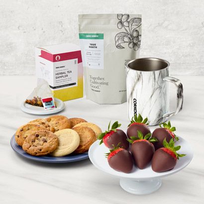 Corkcicle Mug with Dipped Berries & Dessert