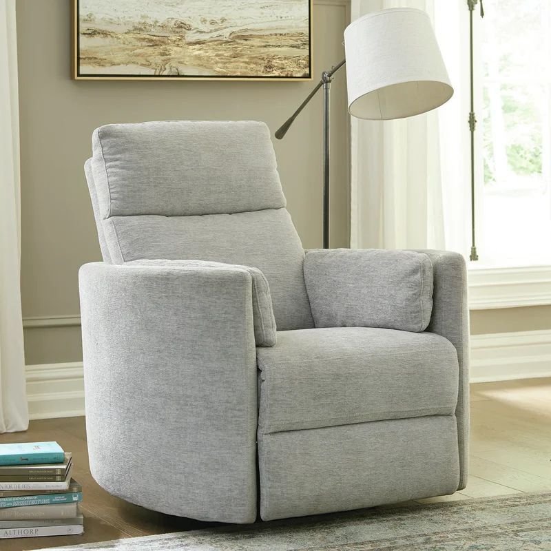 Small gray store recliner chair