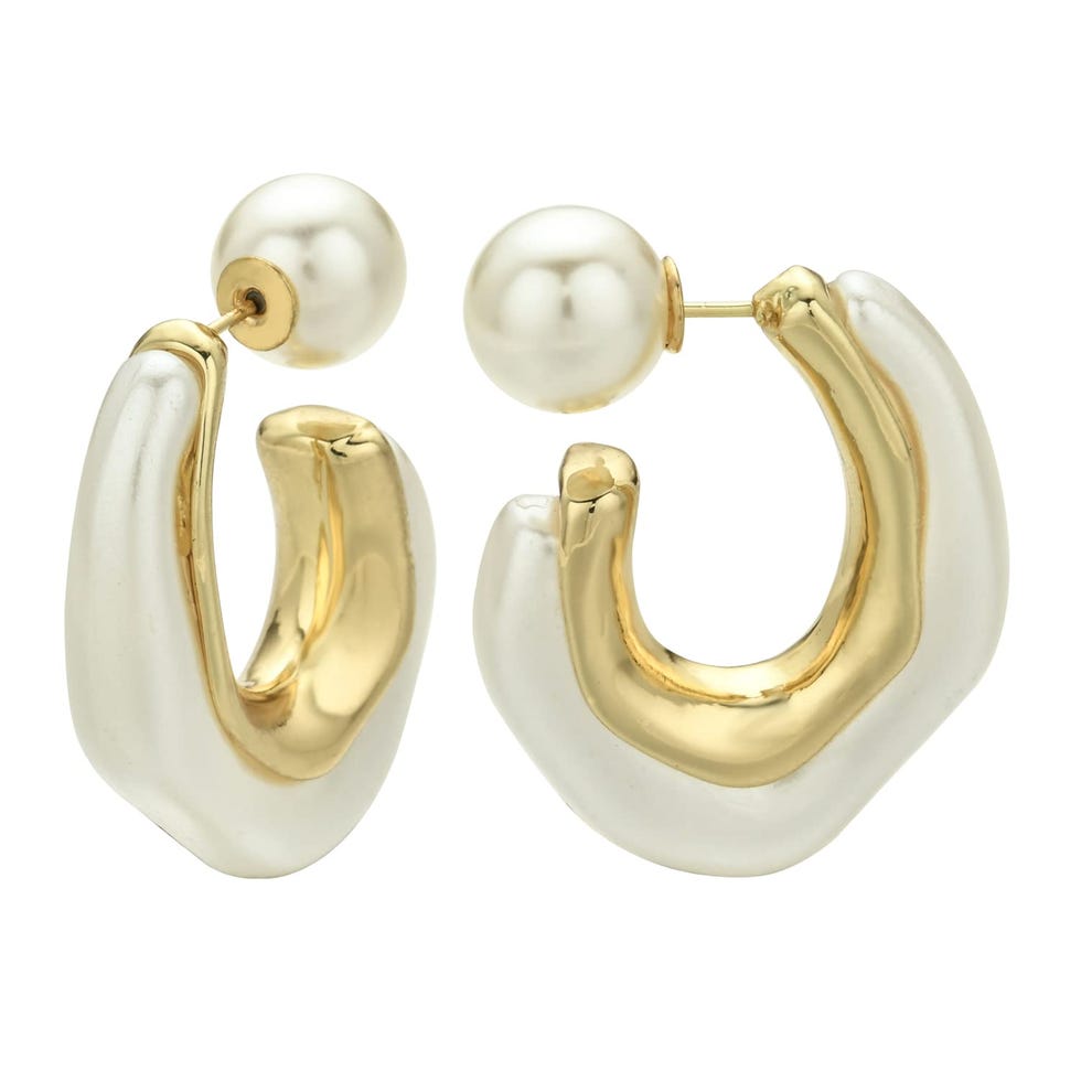 Acrylic Resin C Shape Open Hoop Earrings Acrylic Resin C Shape Open Hoop Earrings