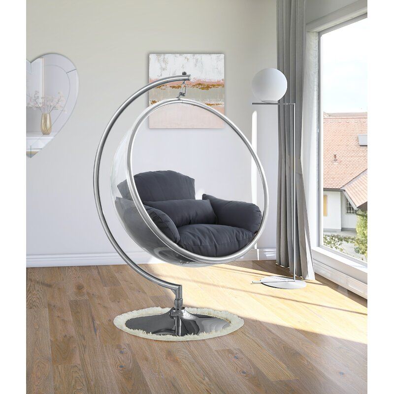 Glass swing outlet chair