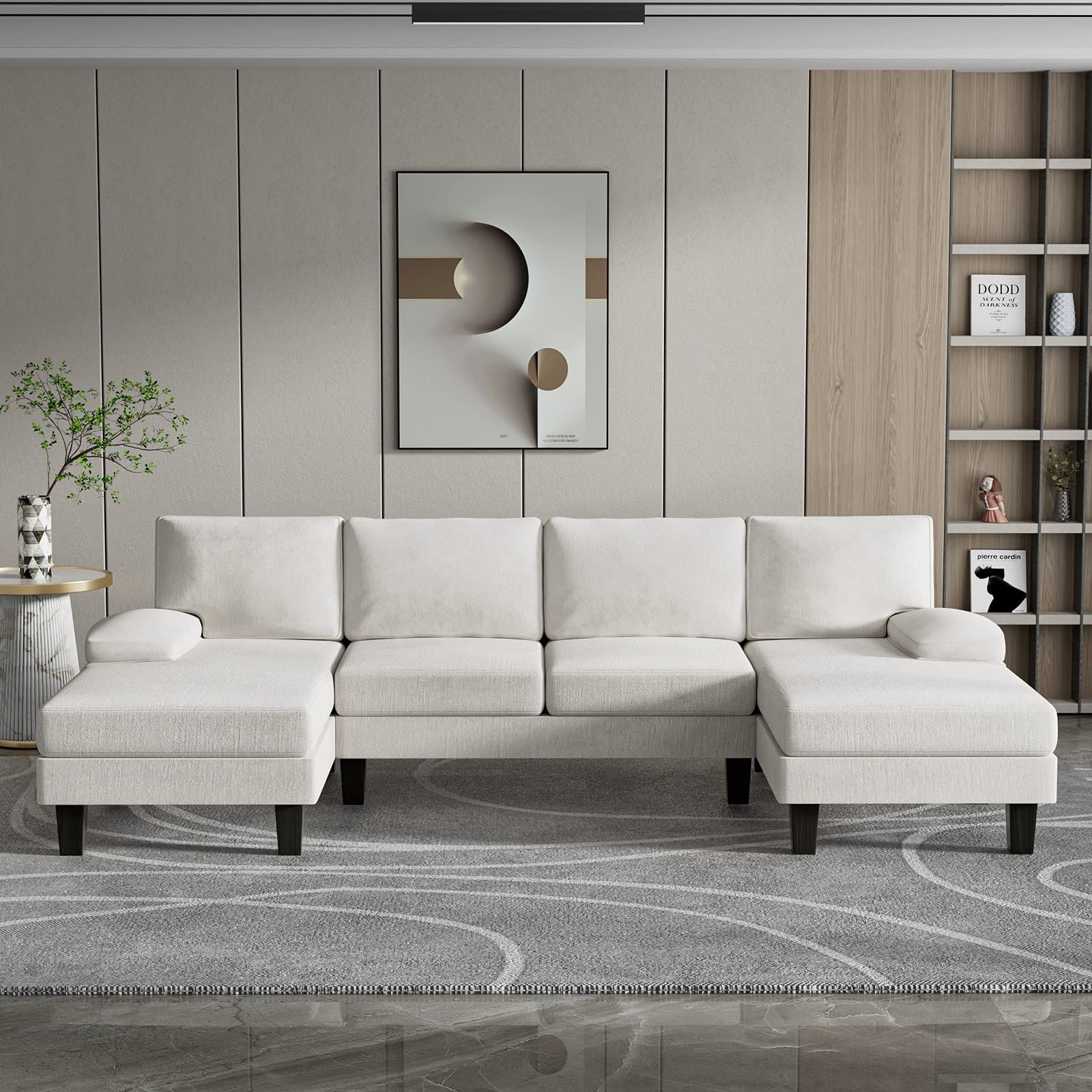 Affordable u deals shaped sectional